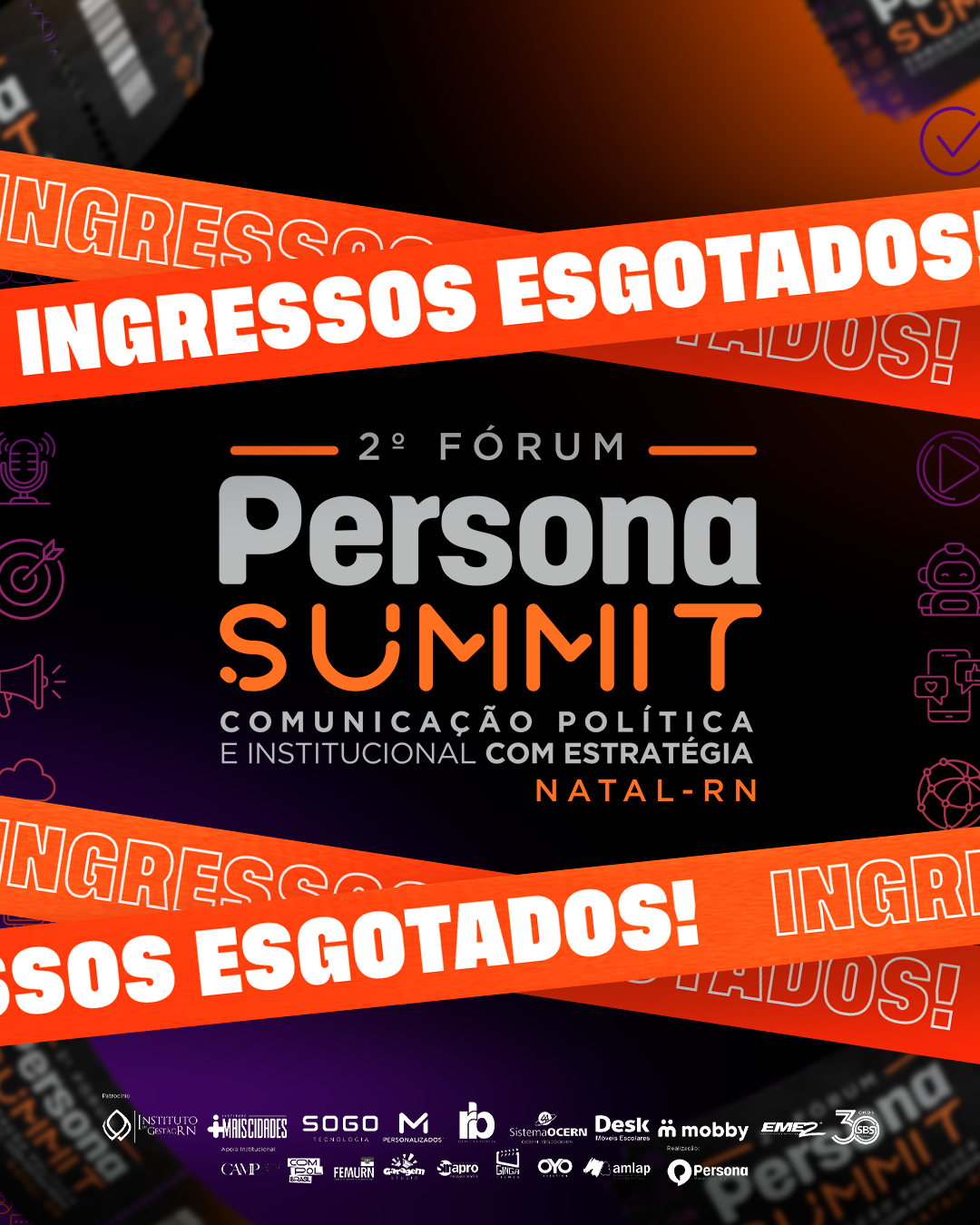 Ingressos esgotados: 2º Persona Summit bate recorde e se consolida como maior evento de comunicação política e institucional do Nordeste 
