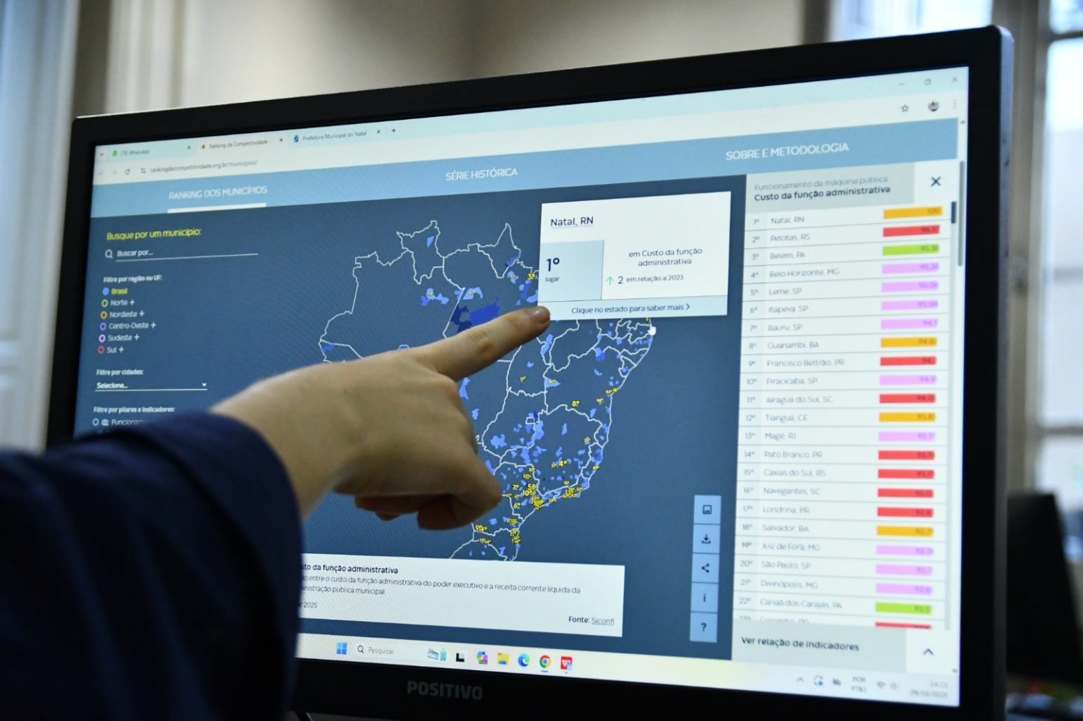 Natal lidera ranking nacional de eficiência na gestão pública