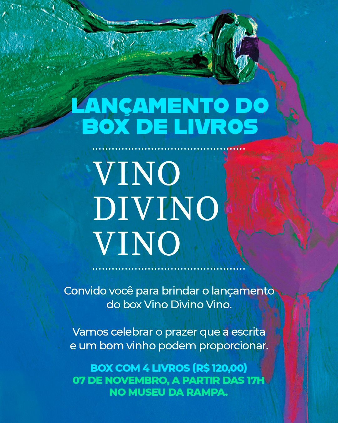 Lançamento do box “Vino, Divino Vino”, de Elmano Marques nesta sexta