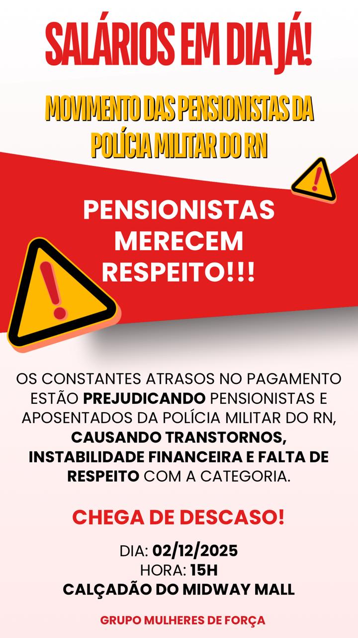 Pensionistas da PM fazem protesto contra atraso nos pagamentos do Governo