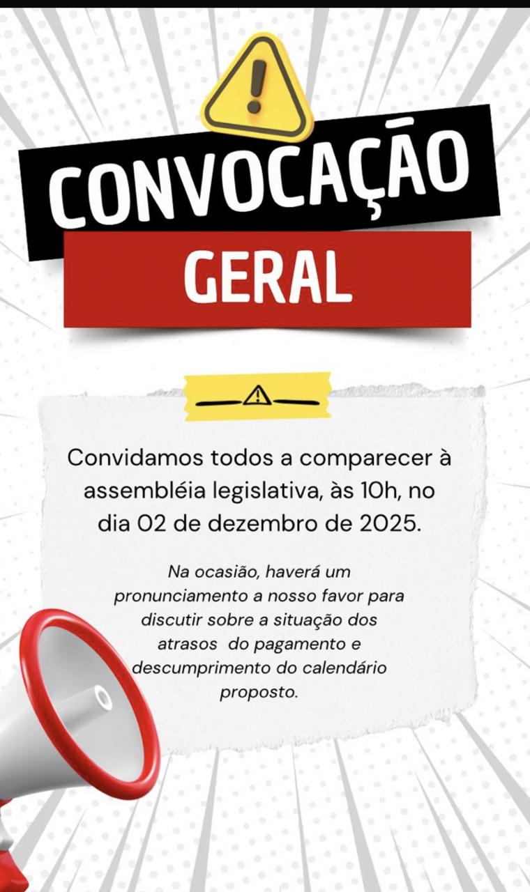 Manhã de protesto na ALRN contra atrasos de pagamentos do Governo