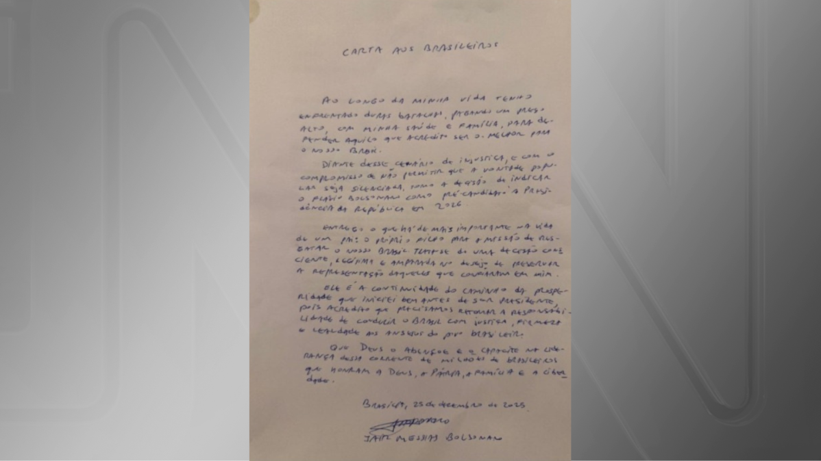 Veja íntegra de carta assinada por Bolsonaro e lida por Flávio nesta quinta