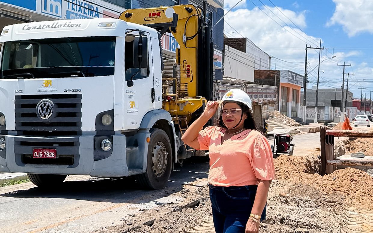 Prefeita Nilda anuncia conclusão da obra de drenagem de Monte Castelo