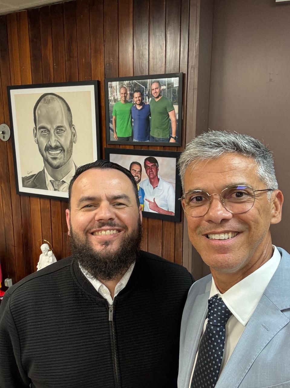 Deputado Coronel Azevedo visita Assembleia Legislativa de São Paulo e fortalece alianças em defesa da liberdade