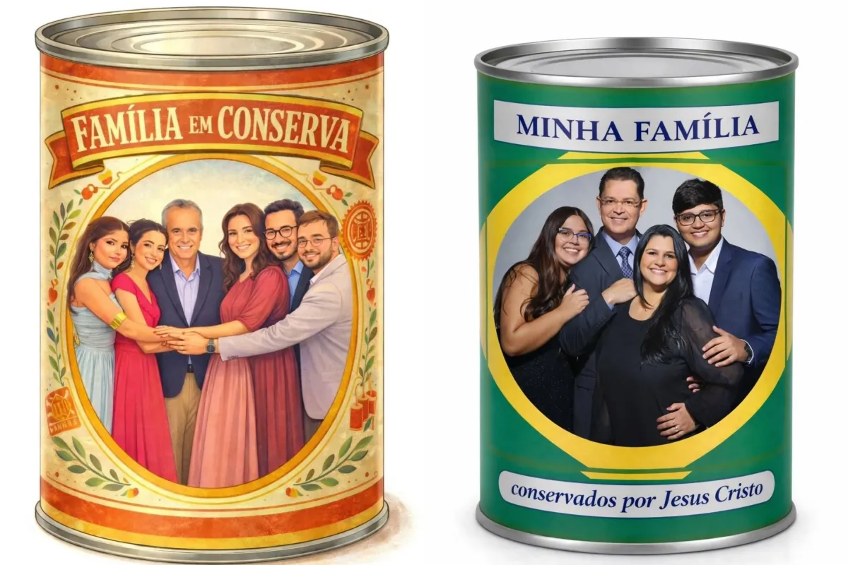 Direita reage a desfile sobre Lula com trend de família em lata de conserva