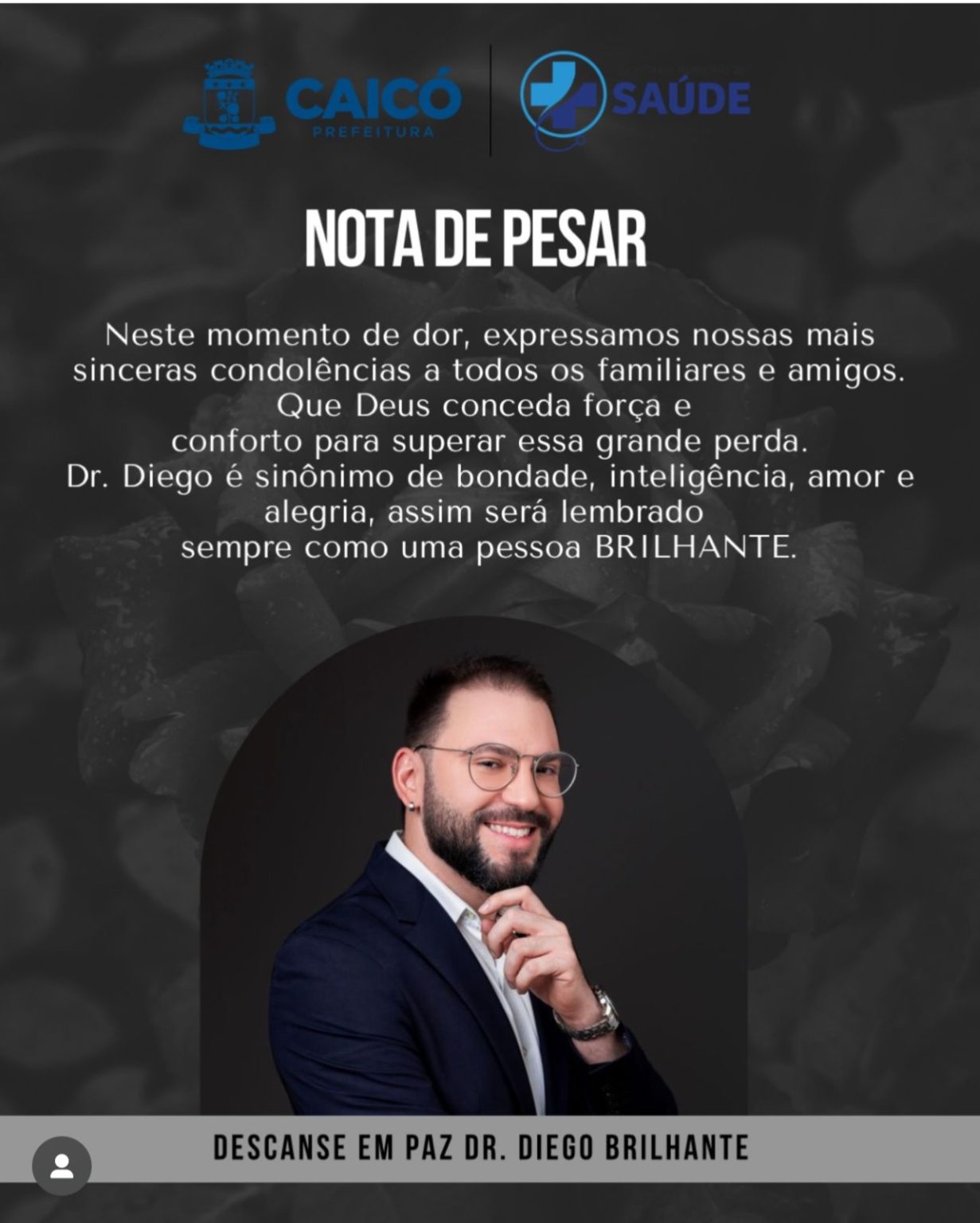 diego brilhante Mais um profissional da saúde não resiste à depressão