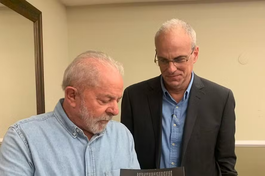 Lula com o sociólogo Alberto Almeida