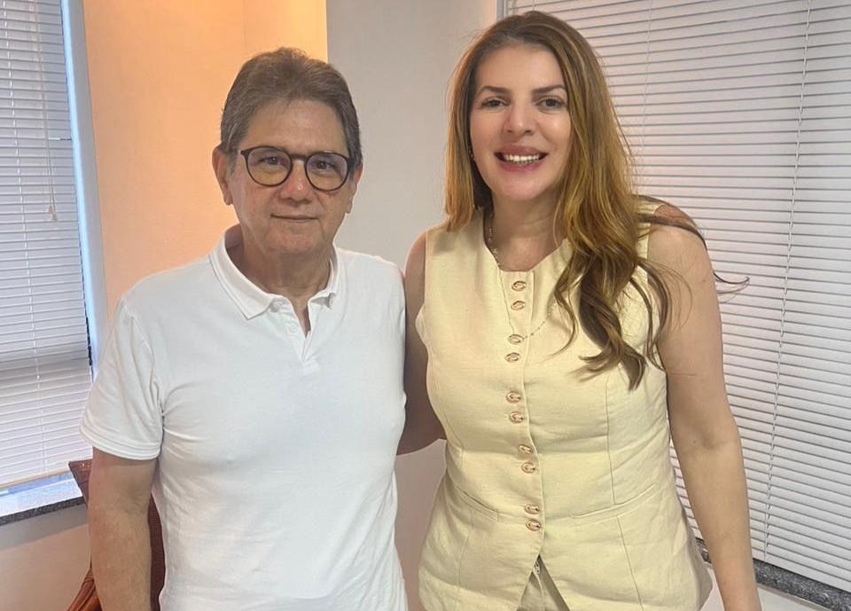 Nina Souza recebe apoio do ex-prefeito de Currais Novos Zé Lins