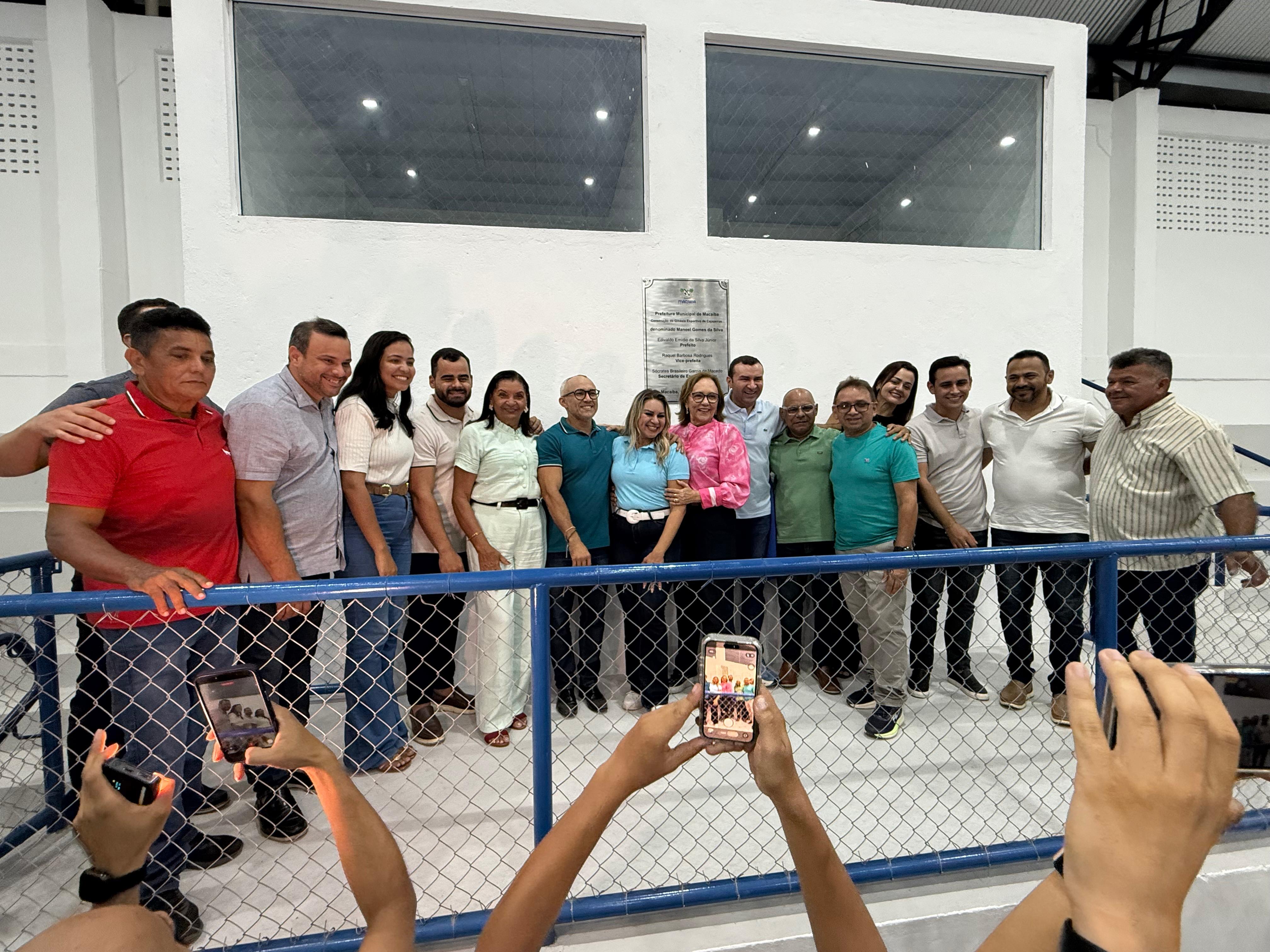 Macaíba inaugura maior ginásio poliesportivo do município no distrito de Cajazeiras 