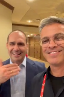 Deputado Coronel Azevedo representa o RN no CPAC Dallas 2026 ao lado de Eduardo Bolsonaro