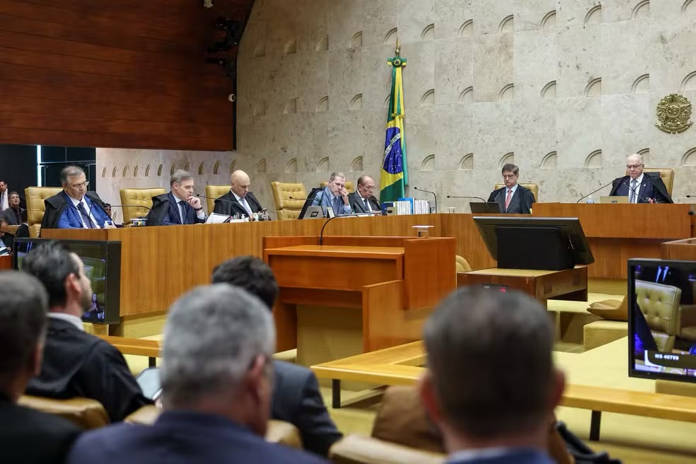 Sessão do STF que julgou prorrogação da CPI do INSS — Foto: Victor Piemonte/STF