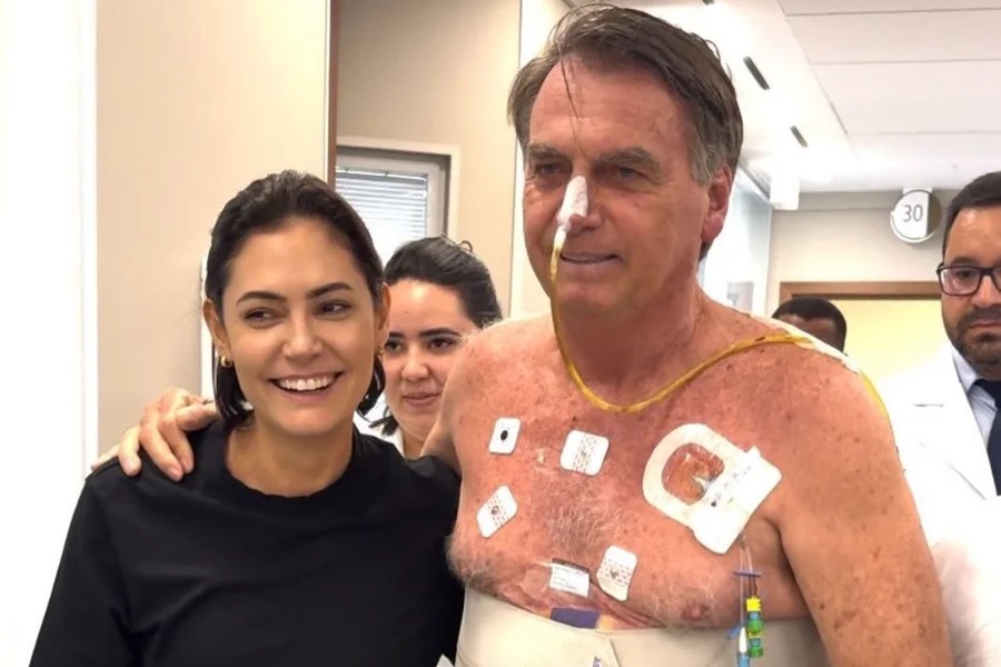 Michelle e Jair Bolsonaro | Reprodução/Instagram