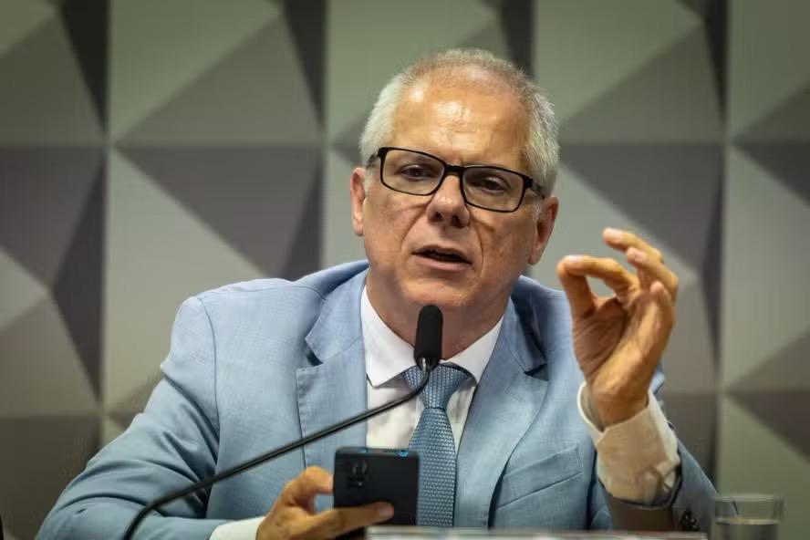 Alessandro Stefanutto na CPMI no Senado Federal — Foto: Brenno Carvalho / Agência O Globo