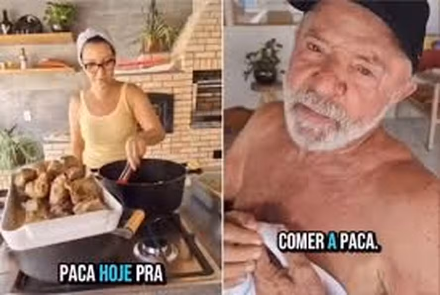 A paca de Lula veio de presente de Odebrecht e Janja cozinhou sem nenhuma vergonha