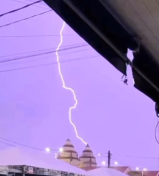 Susto grande durante chuva em Assú