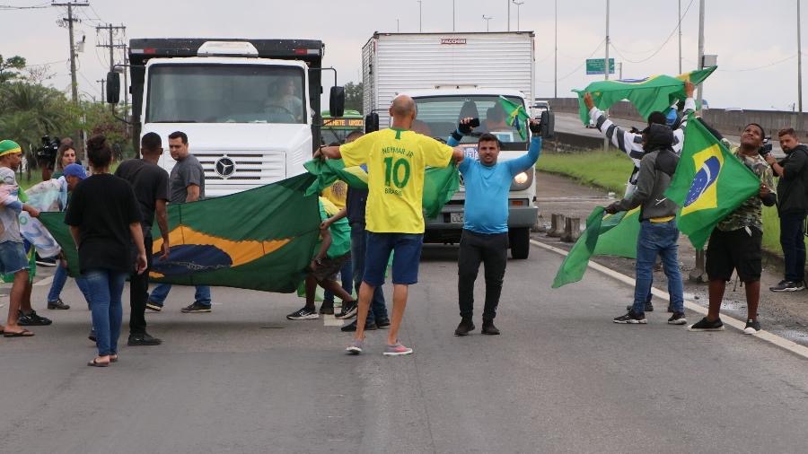 Protesto caminhoneiros em 2022 | Imagem: José Lucena/Thenews2/Estadão Conteúdo