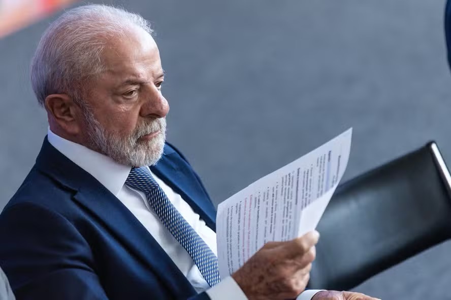 O presidente Lula no Palácio do Planalto — Foto: Brenno Carvalho / Agência O Globo