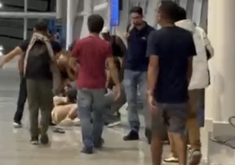 briga no aeroporto de natal