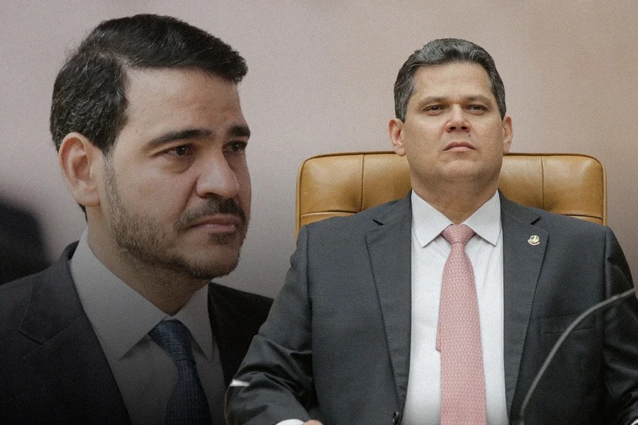 Jorge messias e davi alcolumbre | Montagem/Metrópoles