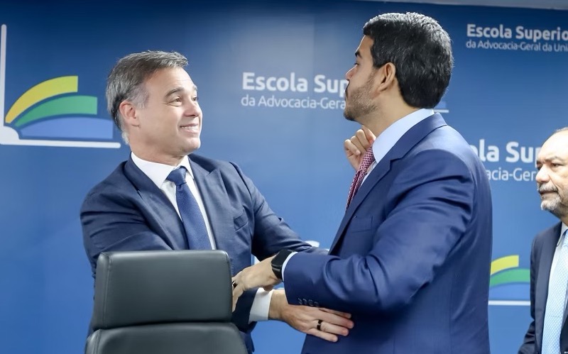 André Mendonça e Jorge Messias | Foto: Daniel Estêvão/AscomAGU
