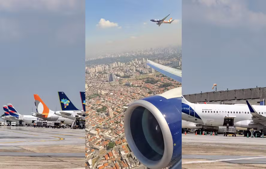 Aviões Gol e Azul