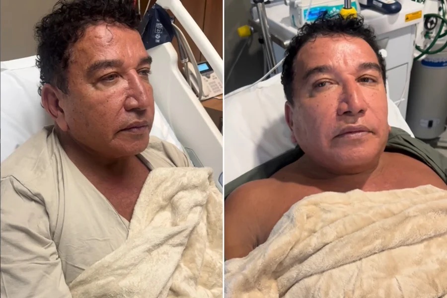 Magno Malta no hospital | Reprodução/ Redes sociais