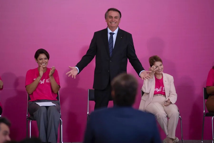 Michelle Bolsonaro, Tereza Cristina e Jair Bolsonaro | Hugo Barreto/Metrópoles