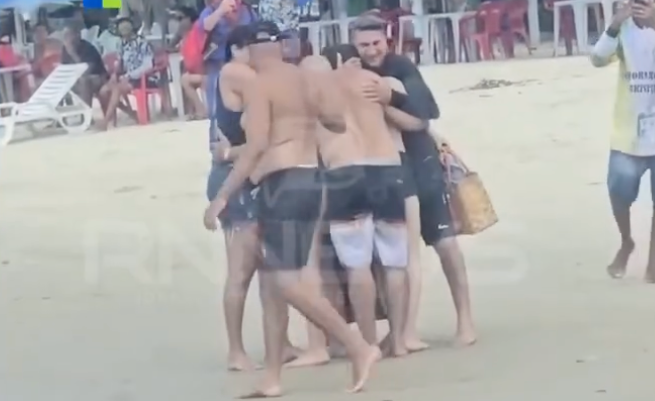 familia resgatada afogamento em genipabu