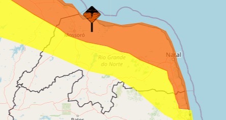 Inmet emite alerta laranja para chuvas intensas no RN para 62 municípios saiba quais