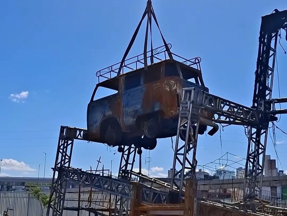 kombi é resgatada do circo do tiru que pegou fogo em natal