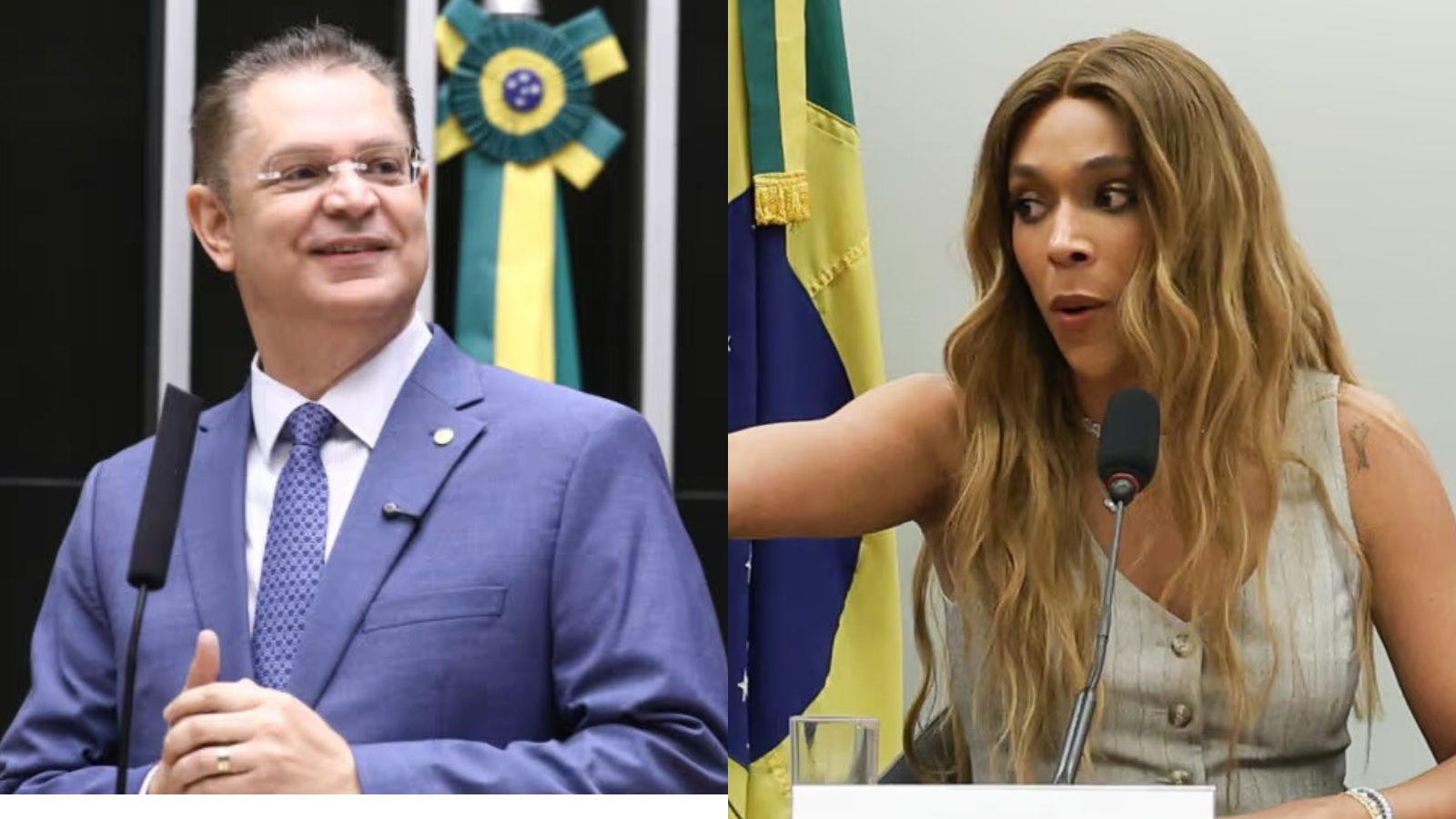 Sóstenes Cavalcante e Erika Hilton