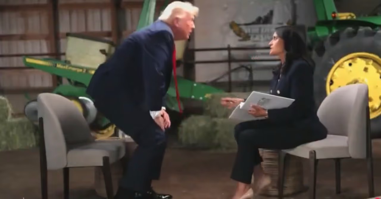trump abandona entrevista | Reprodução: NBC