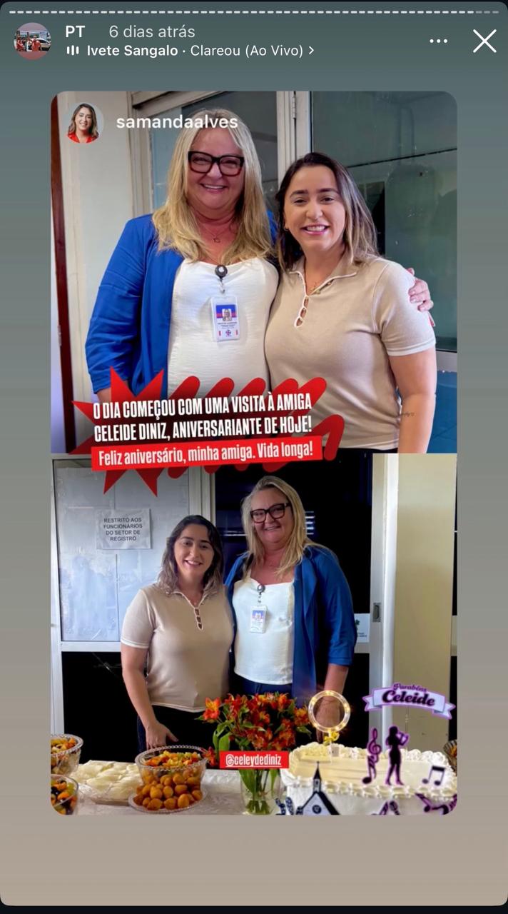 Coordenadora do Detran ganha festa de despachantes e transforma aniversário em ato político para Samanda 