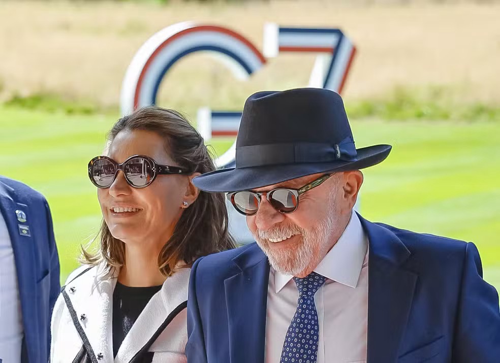 Presidente da República, Luiz Inácio Lula da Silva, durante sua chegada ao G7, , em Évian-les-Bains - França. — Foto: Ricardo Stuckert/PR