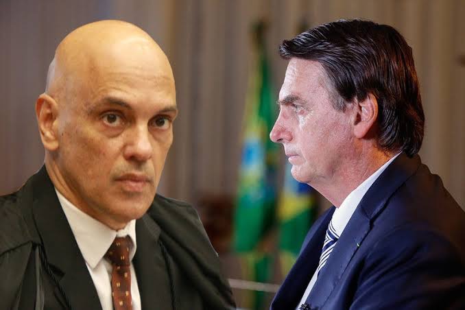 Alexandre de Moraes re Jair  Bolsonaro (Fotos: ABr e Isac Nóbrega/PR)