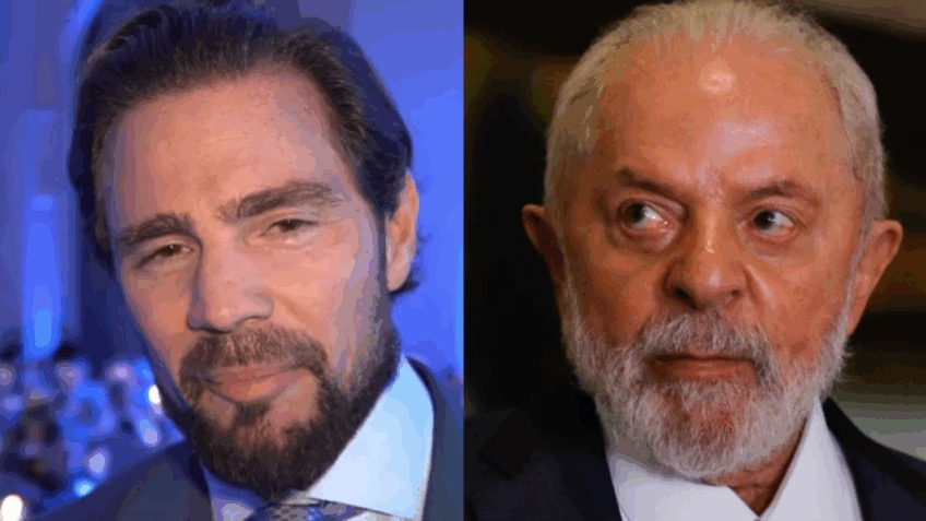 O banqueiro Daniel Vorcaro (à esq.), dono do Banco Master, e o presidente Luiz Inácio Lula da Silva (à dir.)