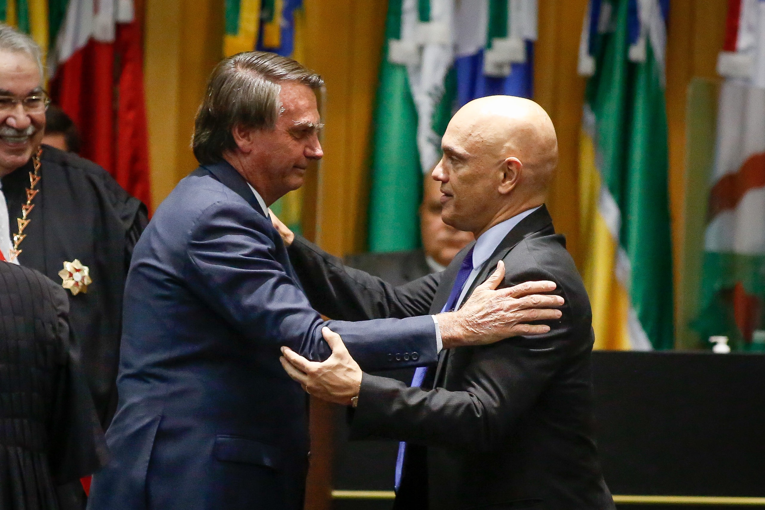 Jair Bolsonaro e Alexandre de Moraes