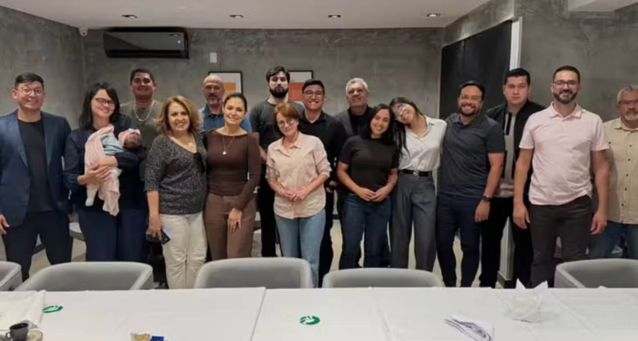 PL mulher postou foto de equipe com Michelle Bolsonaro — Foto: Reprodução/PL Mulher