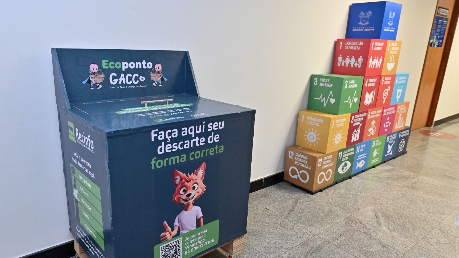 Campanha une sustentabilidade e responsabilidade social ao transformar resíduos eletrônicos em recursos para o atendimento de crianças com câncer – Foto: João Gilberto / ALRN