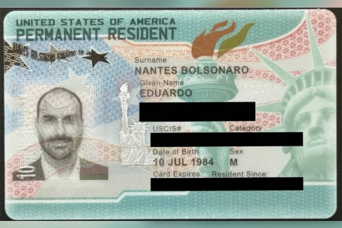 Green card Eduardo Bolsonaro 