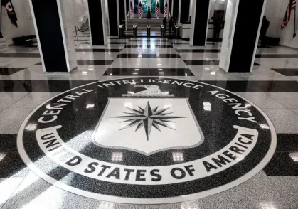 Entrada da sede da CIA  • 24/09/2022REUTERS/Evelyn Hockstein