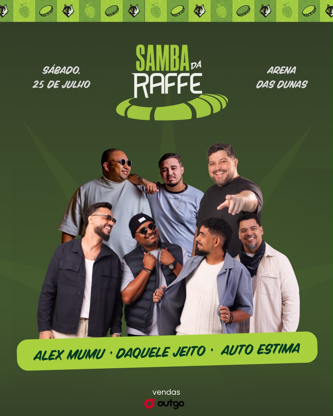 Samba da Raffe traz três atrações neste sábado, na Arena das Dunas