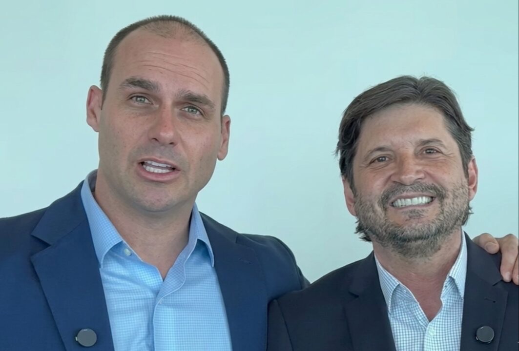 EDUARDO BOLSONARO E ANDRÉ PRADO | Foto: reprodução