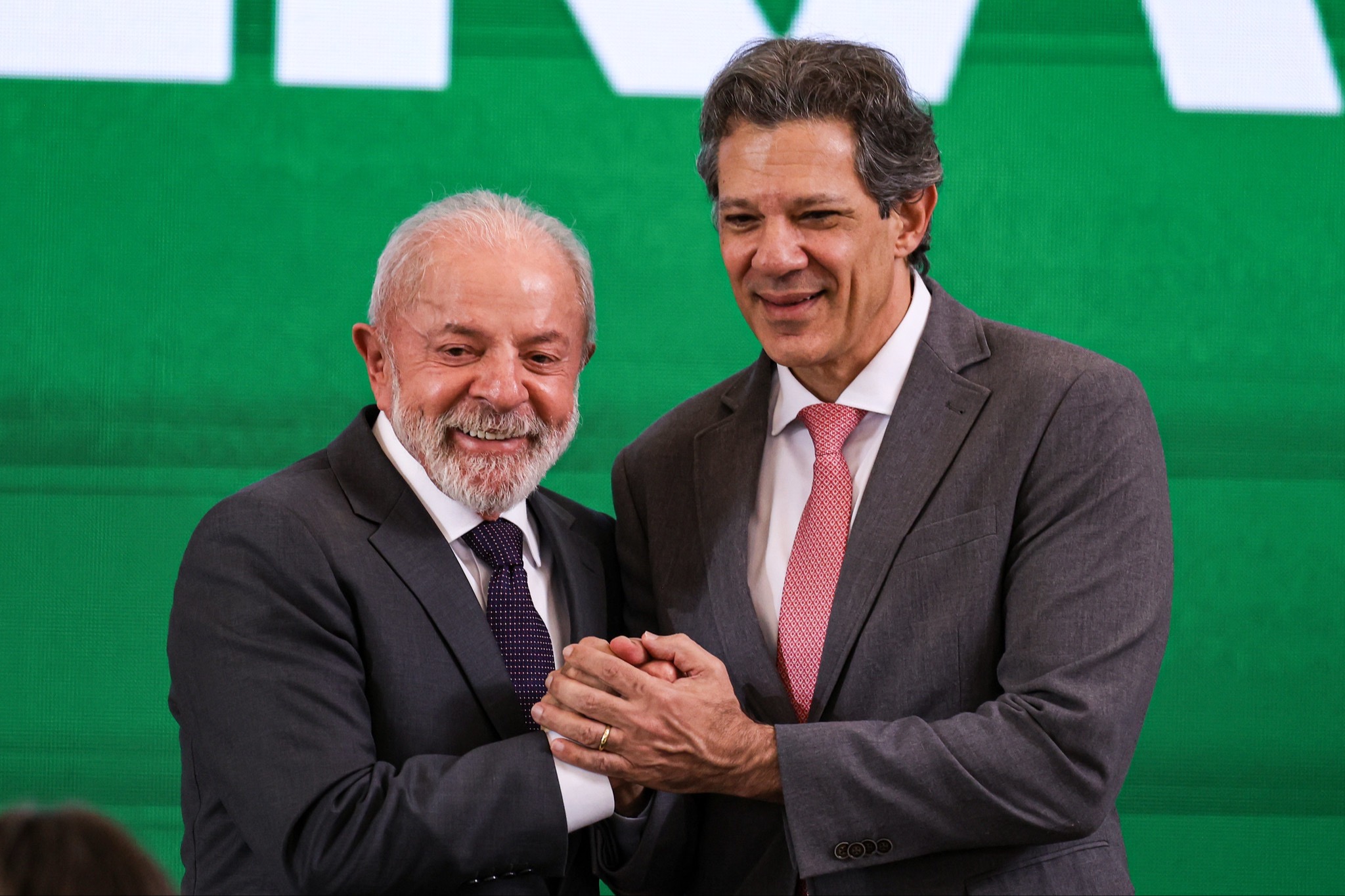 Presidente Lula e o ministro da Fazenda, Fernando Haddad / Crédito: Marcelo Camargo/Agência Brasil