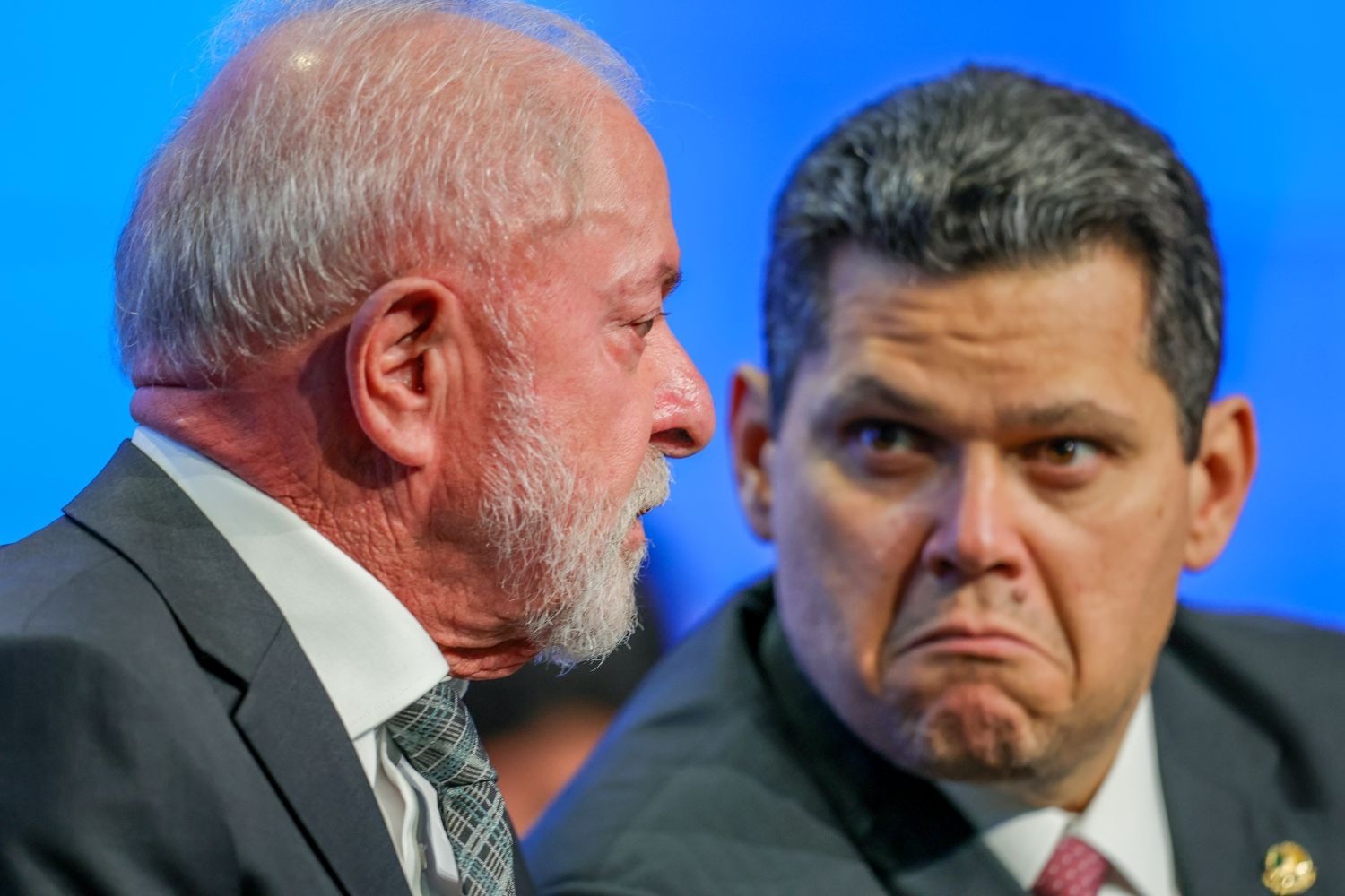 Lula e Davi Alcolumbre (Foto: Fabio Rodrigues Pozzebom/ABr)
