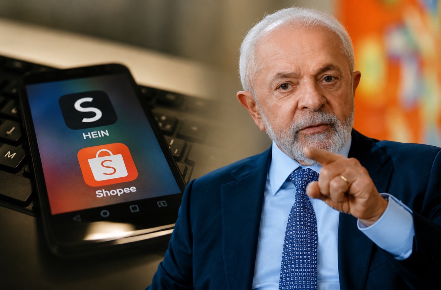Lula e a taxa das blusinhas | imagem gerada por IA