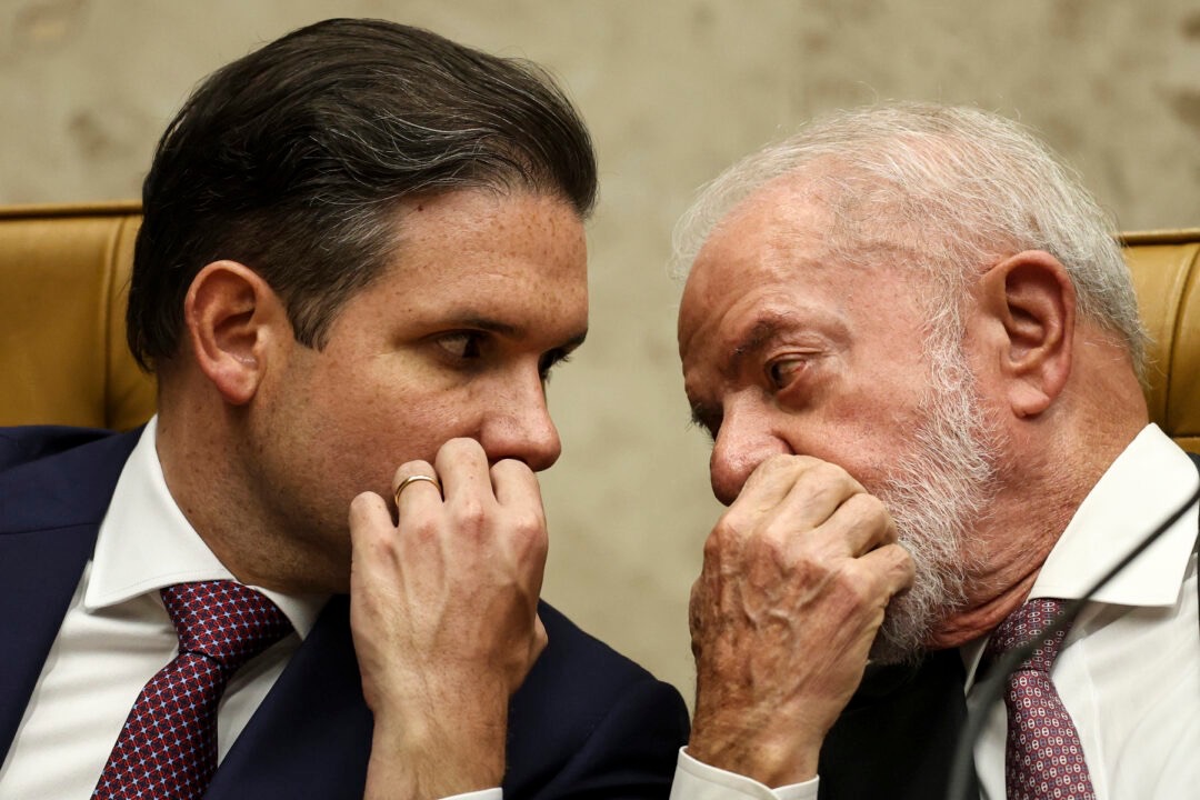 Hugo Motta e Lula. Foto: Marcelo Camargo/Agência Brasil