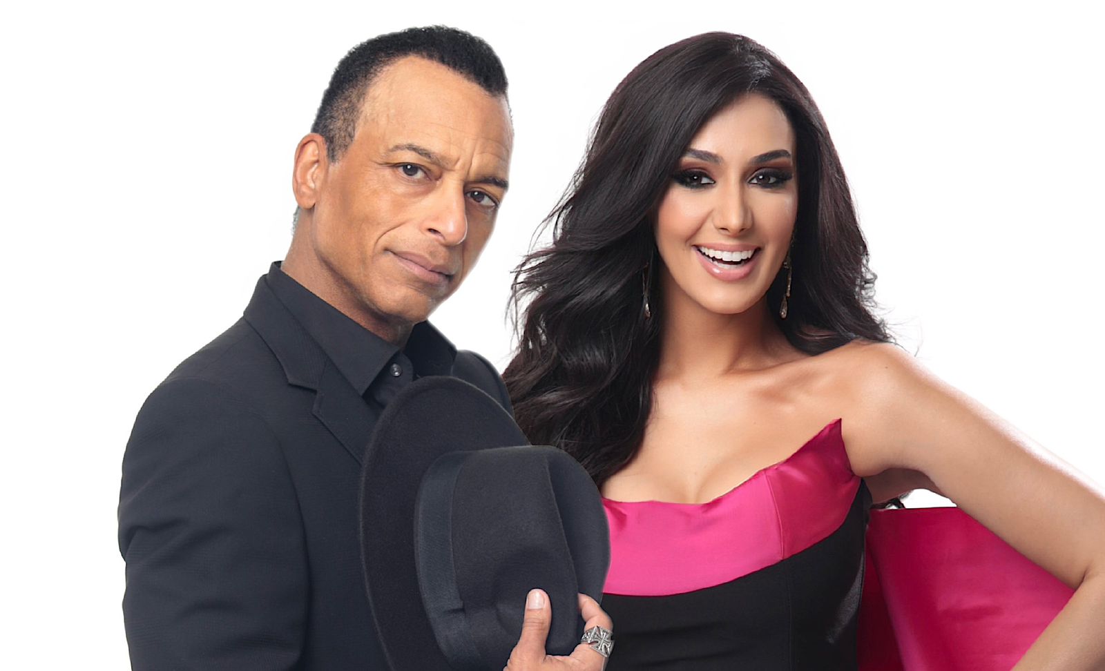 Jon Secada e Marina Elali