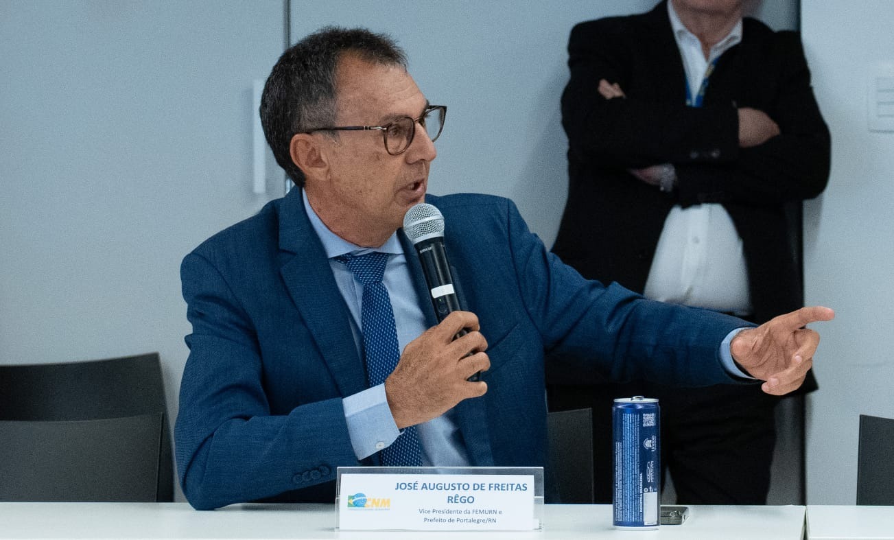 presidente da Federação dos Municípios do RN, José Augusto de Freitas Rêgo