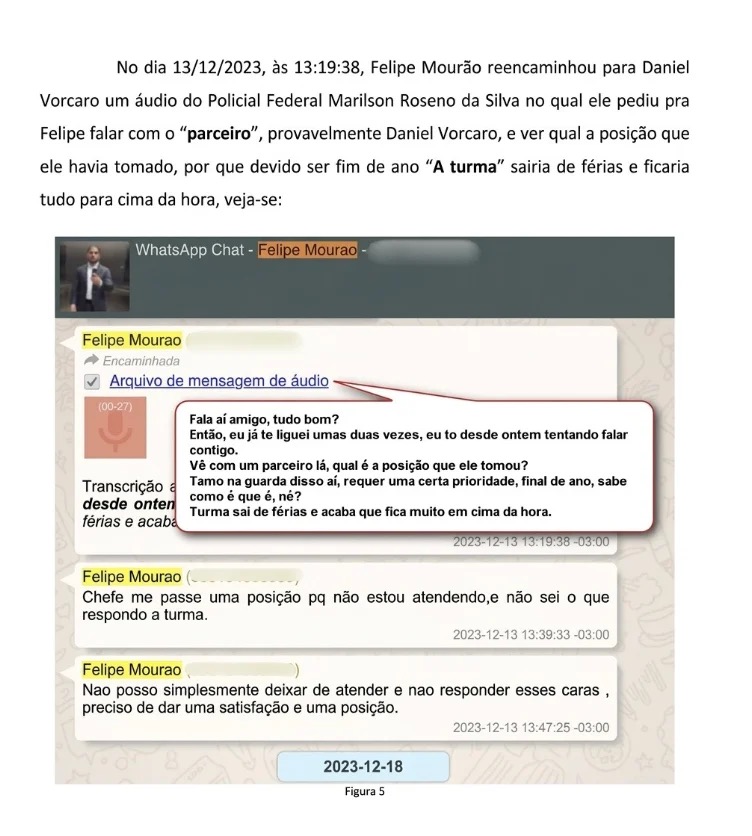 Conversa consta na Petição 16.019